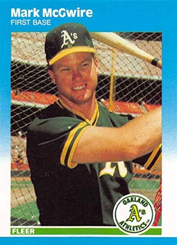Update fleer 1987. U-76 Mark McGwire RC Rookie MLB bejzbol trgovačka kartica Oakland Atletika