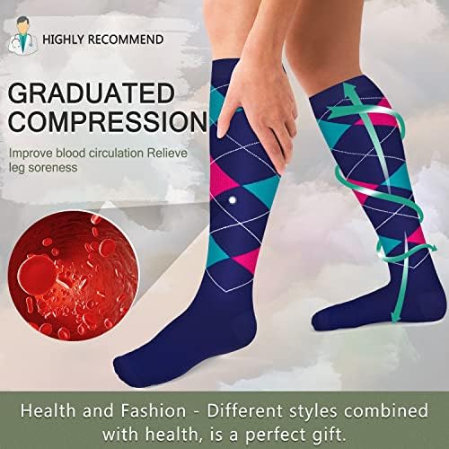 FuelMefoot Čarape za kompresije za muškarce i žene 20-30mmhg-diplomirani podržavaju čarape