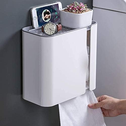 YFQHDD Zidni toaletni toaletni papir Držač papira Vodootporni držač papira Kutija za mobilni telefon Držač