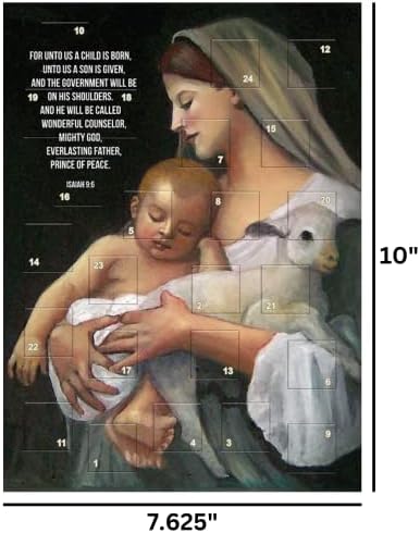 Innocence Advent Calendar, odbrojavanje do Božića 2023. sa svetim spisima i slikama, 24 dana, Pakovanje