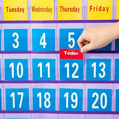 Anzorg Mesečni kalendar Džepni kalendar CHar Chart CIT za komplet u učionici Scholastic učenje u učionici Resursi