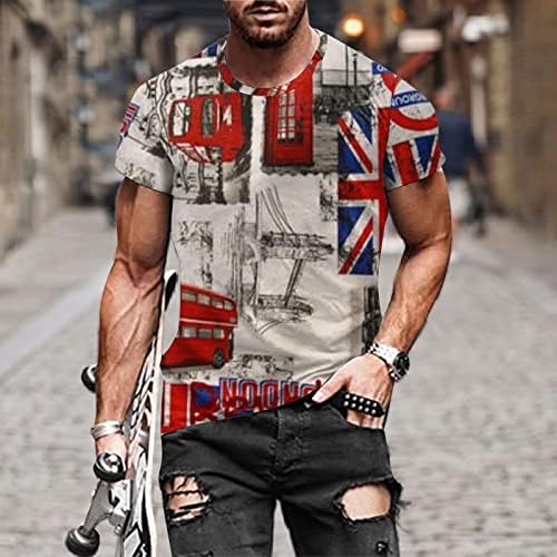 2023 Nova muška ljetna neovisnost Modni 3D digitalni ispis majica s kratkim rukavima s pilingom