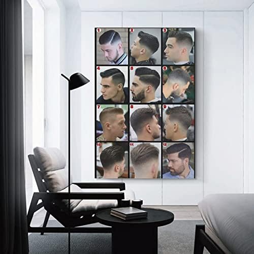 Oakita moderna Brijačnica Salon frizura za muškarce grafikon Poster Home Decor platno slikarstvo HD Slika Bedroom24x36inch