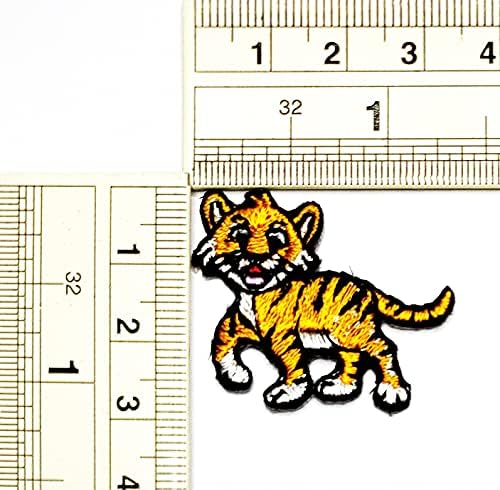 Umama Patch set od 3 mini tigrasti patch Little Tiger Slatko crtano željezo na vezenim zakrpama