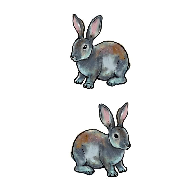 Sanerlian Rabbit Cartoon Privremena tetovaža Naljepnica Hare Vodootporni Tinejdžeri Djeca Dječja
