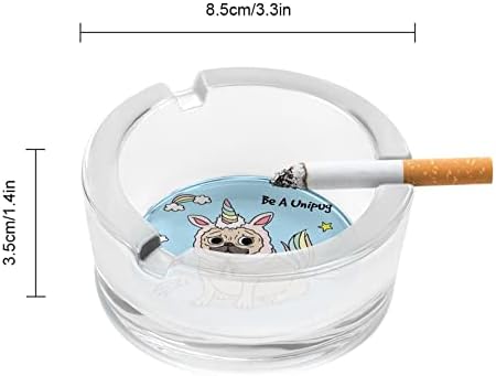 Unicorn Pugdog Glass Pepeo za cigarete otporne na vjetrove otporne na vjetrove mogu tiskati Fancy Ash Trade