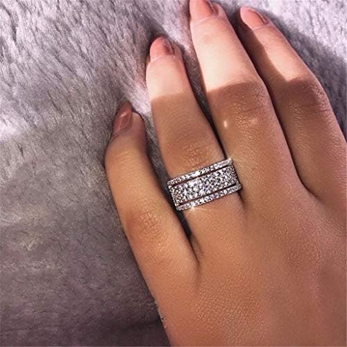 Ženska modna prstenova kreativni točak Potpuni dijamantni prsten za žene mladenke za angažman prsten