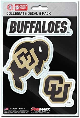 Fanmats NCAA Colorado Buffaloes Tim Decal, 3-pakovanje