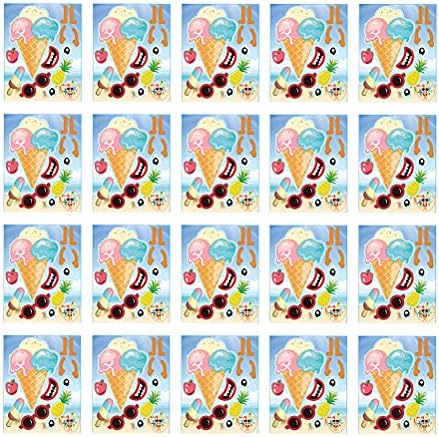 20 listova Hawaii Party Ljeto naljepnica na plaži Dekor s sladoledom Uzorkovanje ukradeno dekor za slavne