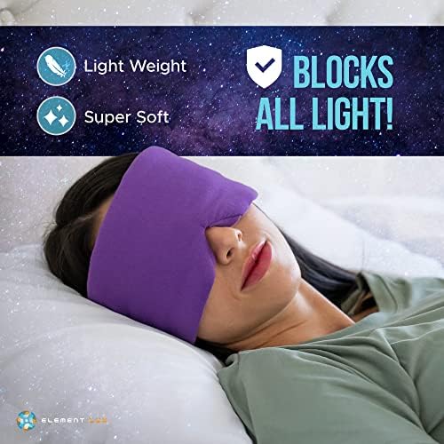 Maska za spavanje elementom Lux - 3 pojedinačno pakirane maske za oči za spavanje - za dom i putovanja