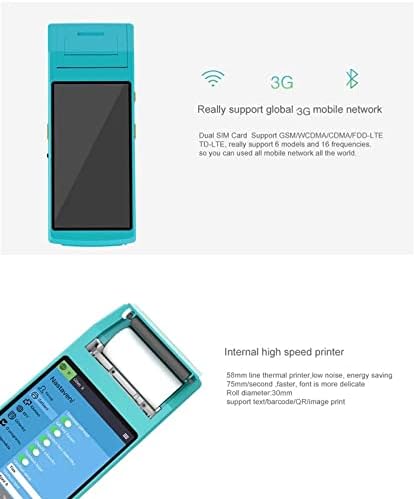 N / A 5.5 inčni Android POS ručni Terminal PDA sa ugrađenim štampačem za prijem mobilnih etiketa pogodnim