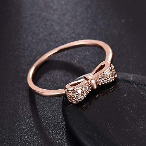 Prstenje za vjenčanje i angažman prsten modni luk mikro set cirkonskih prstena za prstenje