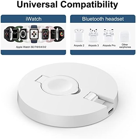2 u 1 bežični punjač za Apple Watch & amp; Airpods 2-prenosivi magnetni stalak za punjenje