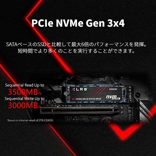 PNY M.2 2280 PCIE NVME GEN3X4 Interni SSD 2TB M280CS3030-2TB-RB