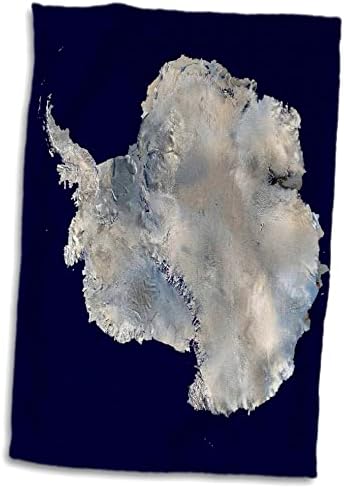 3Droza karta karte Antarktike iz zraka - ručnika