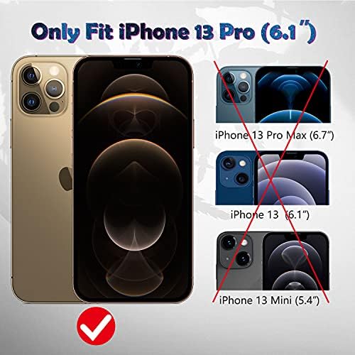 Qhohq 2 Pack Zaštita ekrana za privatnost za iPhone 13 Pro 6.1 sa 2 paketa štitnik za sočiva kamere,