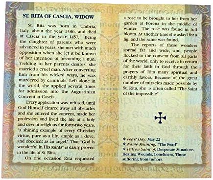 William J. Hirten Deluxe Katolička Sveta karta s tradicionalnim molitvama