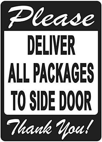 Dostavite sve pakete na sitni znak vrata - ugodan podsjetnik za isporuku ljudi koji slijede, živopisan dizajn