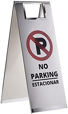 Metalni samostojeći bez parking znakova sa španskim, nehrđajućim čelikom, nema instalacije Jolli dizajna