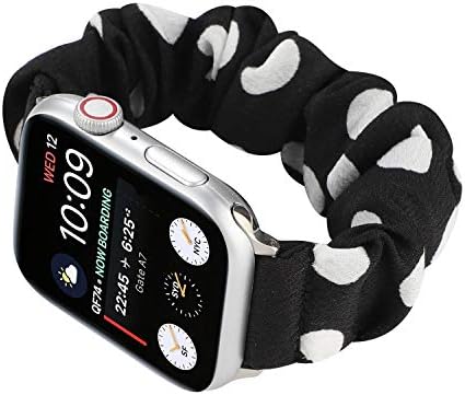 Polka Dot Scrunchie Band i TPU CASE kompatibilni 38 mm Apple sat, rastezljiva tkanina narukvica na
