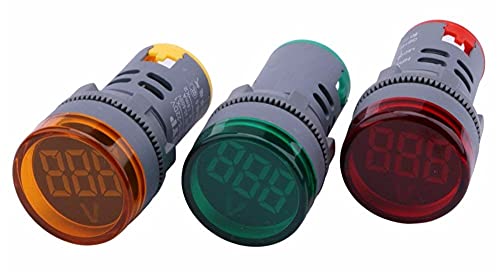 FACDEM LED displej Digitalni mini voltmetar AC 80-500V naponski mjerač napona mjerača volt-monitor