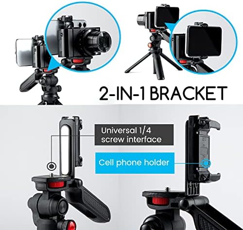 2u1 kamera telefon stabilizator ručnog rukohvata Combo Mount video vlogging držač za držač za GoPro iPhone intervju