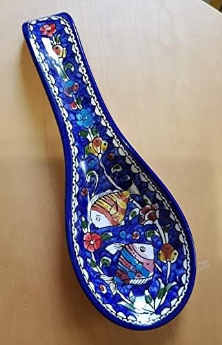 Bluenoemi Armenski Keramika ostatak kašika poklon za majku kašiku ostatak ribe plavi dekor za dom