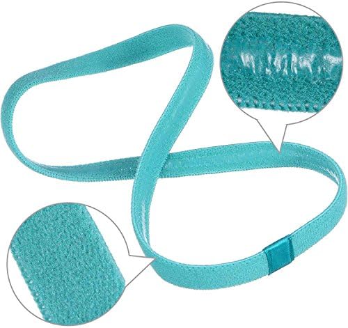 9 komada debelih neklizajućih elastičnih sportskih traka za glavu, elastičnih silikonskih vježbi za kosu i znojnica