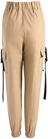 Keusn baggy hlače za žene plus veličine male struk baggy padobranske hlače svijetlo vreća za opuštena pantalona
