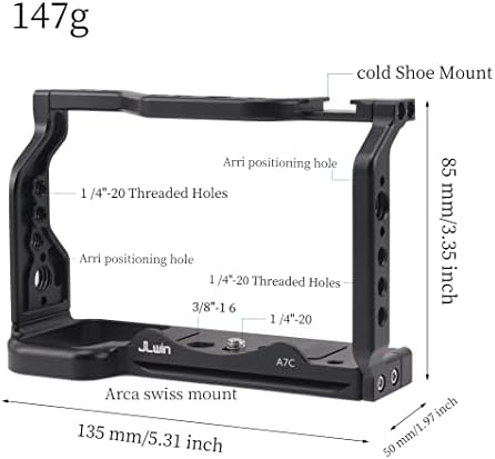 Fotga Aluminijumska Kamera nosač stabilizatora kaveza za Sony A7c ILCE - 7c DSLR kamera bez ogledala