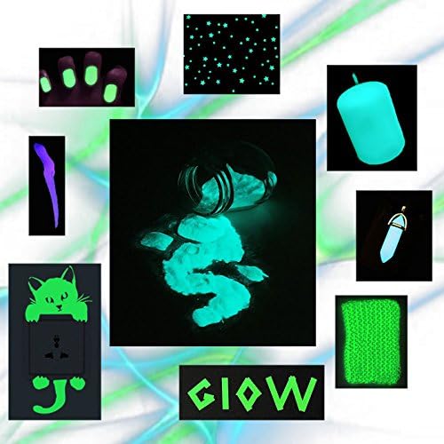 Aqua Glow-in-The-Dark prah 500 Gram ~ Pigment