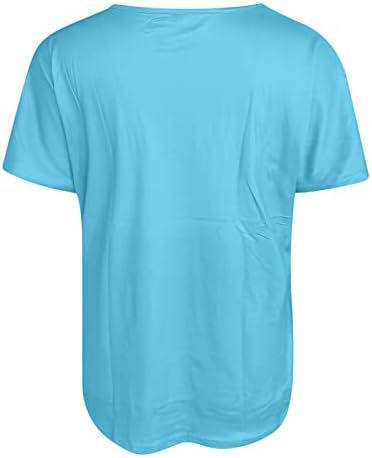 Ženski ljetni vrhovi Žene ljeti kratki rukav za gamaše labavo Fit pulover bluze košulje s majicama s-5xl