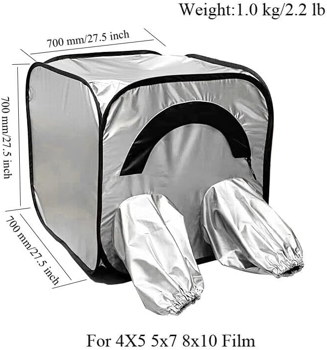 FotoHigh Darkroom 8X10 torba za šator za promjenu filma velikog formata Ultra-Light Quick Fold