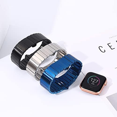 Kompatibilan sa Apple Watch Trake, Business Batterfly kopča od nehrđajućeg čelika Jedan metalni remen za izgled