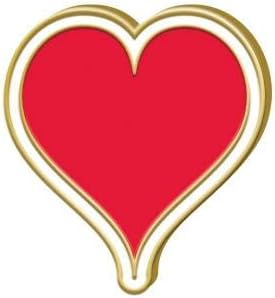 Crown Nagrade Crveni kloni za emajl srca - Boja srca u obliku srca emajl rever