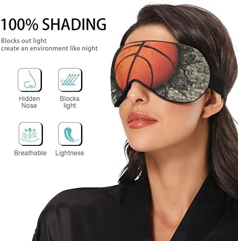 Unisex Sleep Maska za oči Košarka-ugrađena-zidna-zidna noćna spavaća maska ​​Komforna pokrivača