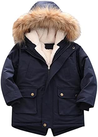 Kagayd Baby Girl Winter Jacket Kids Boy's CAPT prekriven rukom jakna od runa Debeli zimski kaput