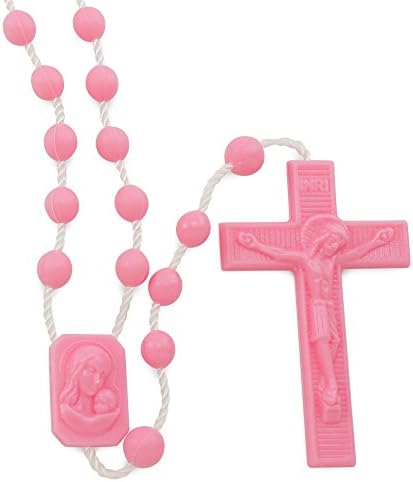 Bijela plastična kružna perlica Katoličko - rasuti paket od 100 ružara - molitvene perle izrađene