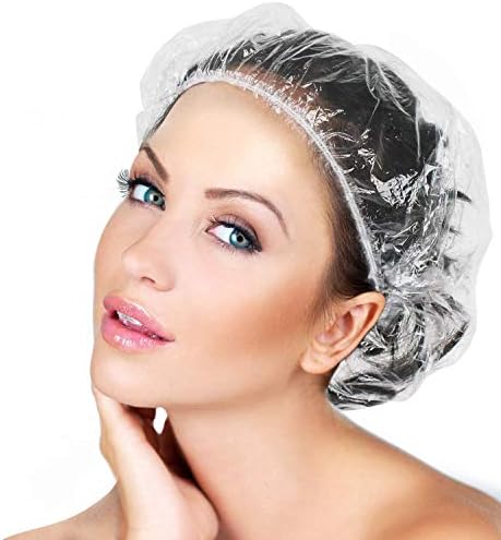 100pcs kap za tuširanje za jednokratnu upotrebu vodootporne čiste kosu za tuširanje za žene muškarci