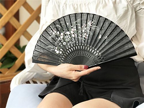 OMyTea sklopivi ručni ventilator za žene - sklopivi Japanski Kineski orijentalni Retro ventilator od