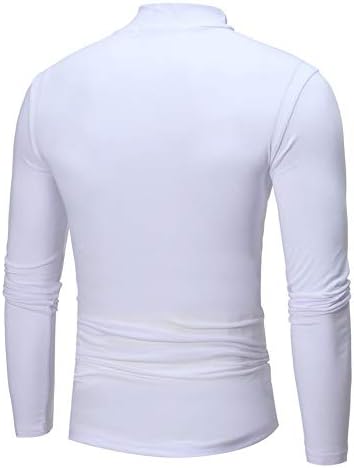 Pulover Duktrenica za muške čista boja dugih rukava majica s dugim rukavima TOP bluza jesenska zima toplo pulover