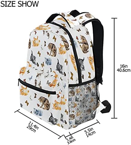 Nander laptop putni ruksak slatke mačke lovi na leptir velikim kapacitetima Business College