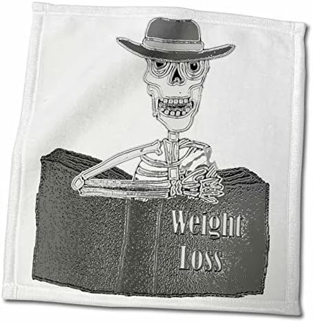 3Droza Svi nasmiješi Art Funny - smiješan cool kostur čitanje Knjiga za gubitak kilograma - Ručnici