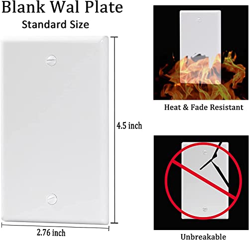 Prazna zidna ploča, bijela zidna ploča za praznu kantu 1-banga, standardna veličina 4,50 x 2,76, čvrst polikarbonatni