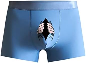 BMISEGM bokserskih kratkih hlača za muškarce Pakiranje muške ledene svilene rublje smiješno kreativno