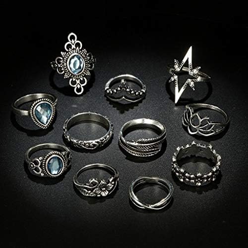 Vjenčani prsten za ženska moda 11pcs / set boemski angažman prsten za žene Vintage Staclable Obećanja
