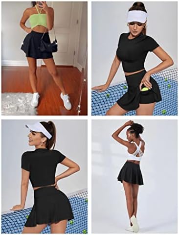 Cloth & amp; Trim ženske tenis suknje, plivanje tenis Skorts suknje izgrađen u unutrašnjem šorc Bikini visokog