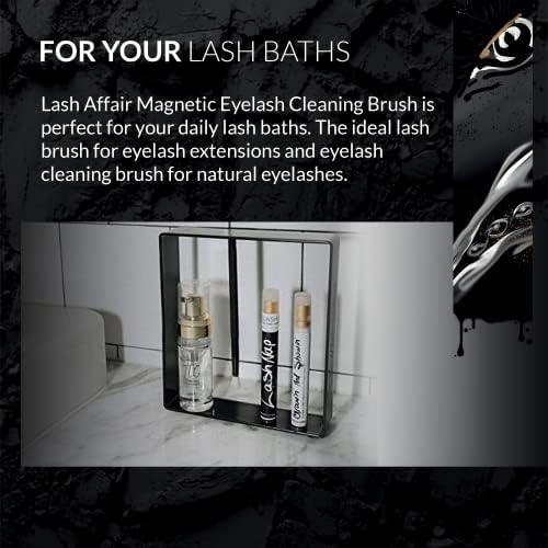 Lash Affair stalak za jednu noć magnetno postolje za trepavice sa četkom za čišćenje šampona za trepavice,