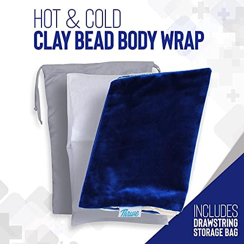 Thrive Hot & Cold Therapy Body Wrap – FSA HSA odobreni hladni oblog sa perlama od prirodne gline –