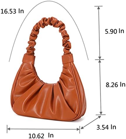 CYHTWSDJ Moderan za žene slatka Hobo torba mini kvačilo sa patentnim zatvaračem